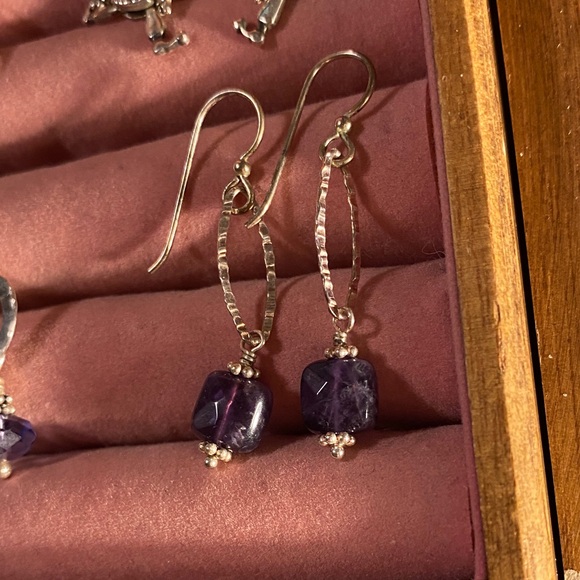 Musical Note Sterling Earrings - Picture 7 of 7